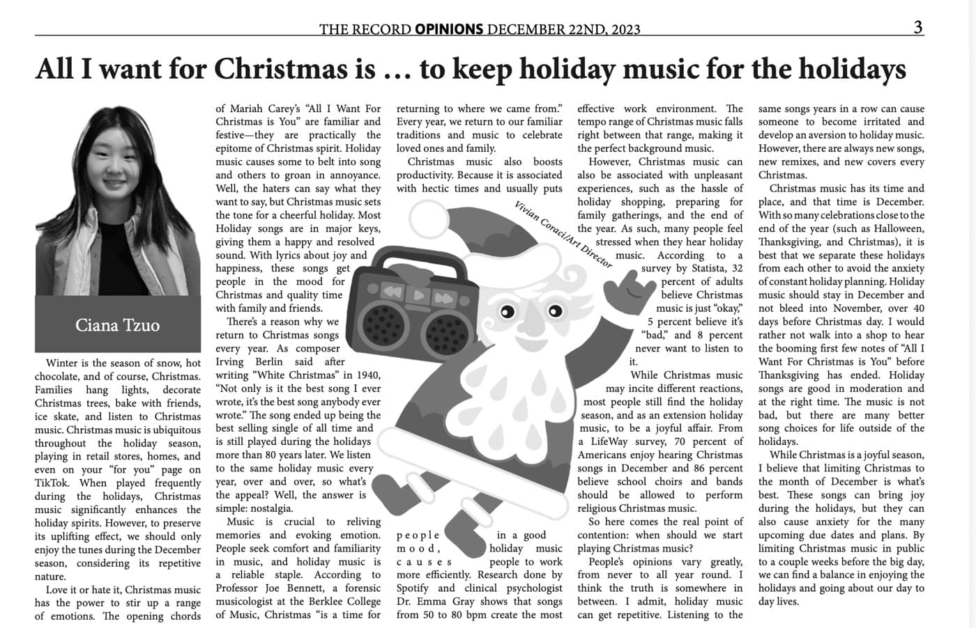 The Record — All I Want for Christmas Is to Keep Holiday Music for the Holidays