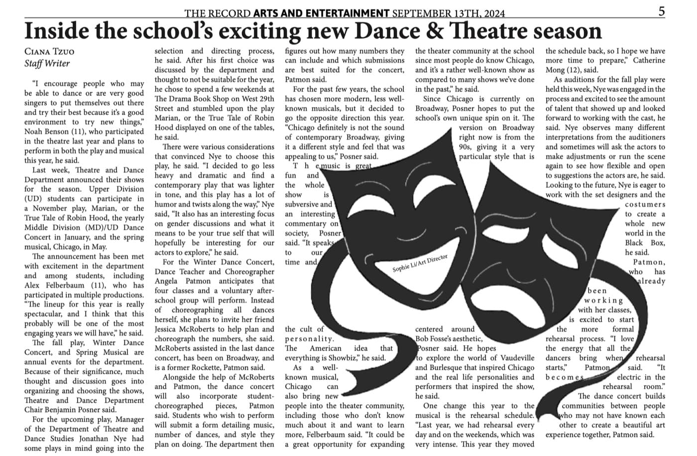 The Record — Inside the School’s Exciting New Dance & Theatre Season