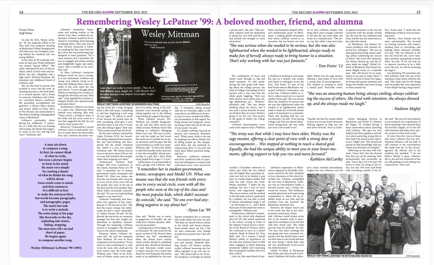 The Record — Remembering Wesley LePatner
