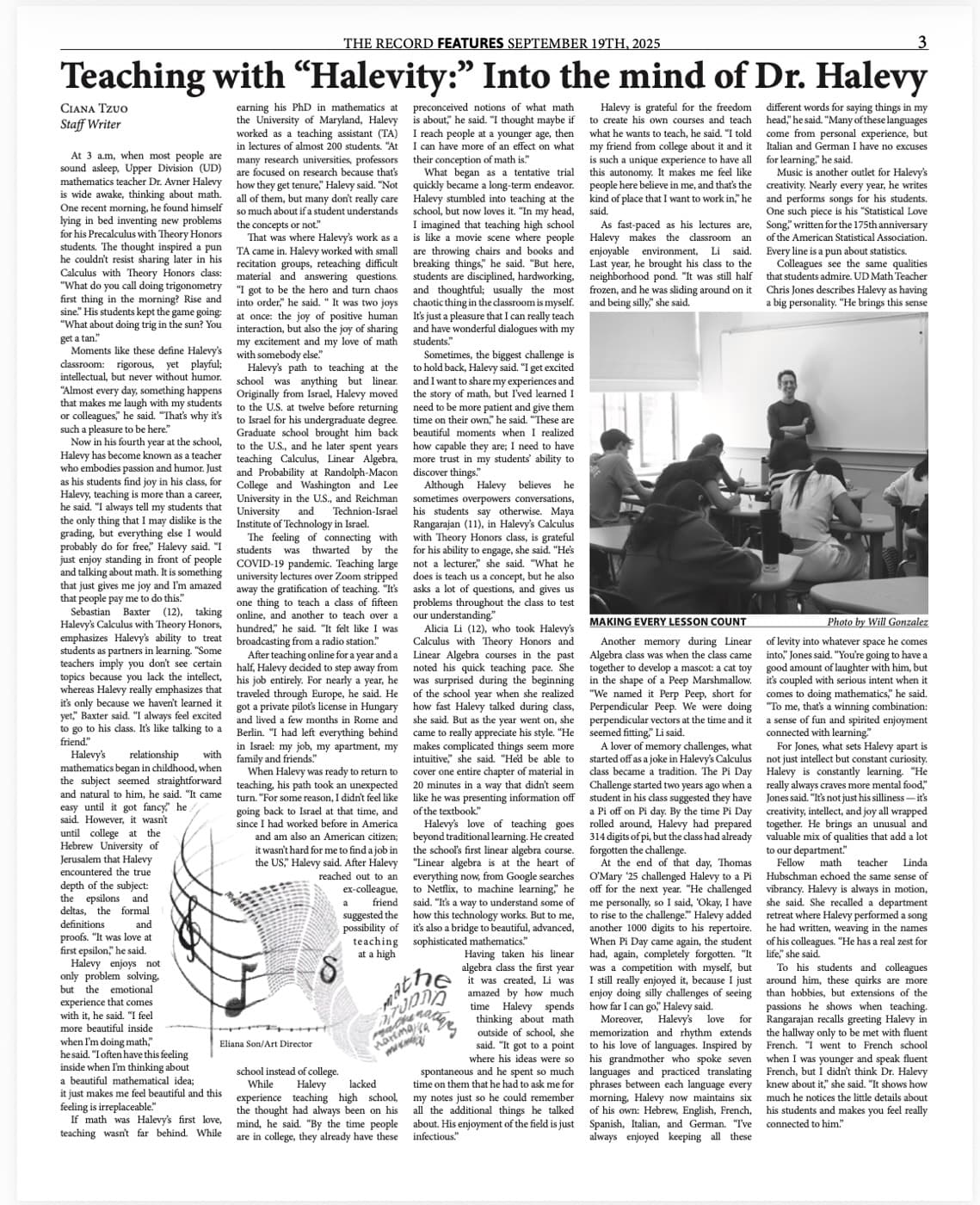 The Record — Teaching with “Halevity”
