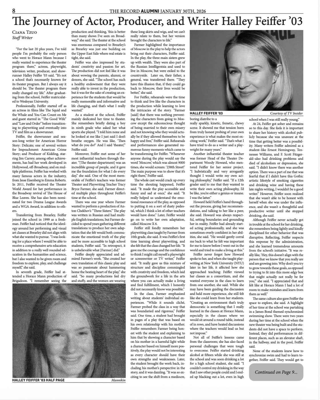 The Record — The Journey of Actor, Producer and Writer