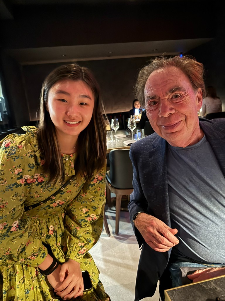 Ciana with Andrew Lloyd Webber